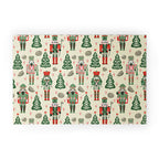 Festive Nutcracker Pattern Welcome Mat Gallery Image 1