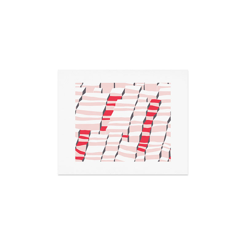 City life always up pearl pink Art Print Gallery Image 1