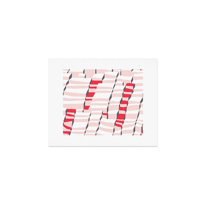 City life always up pearl pink Art Print Gallery Image 1