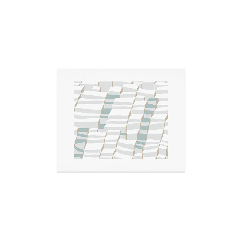 City life always up soft grey Art Print Gallery Image 1