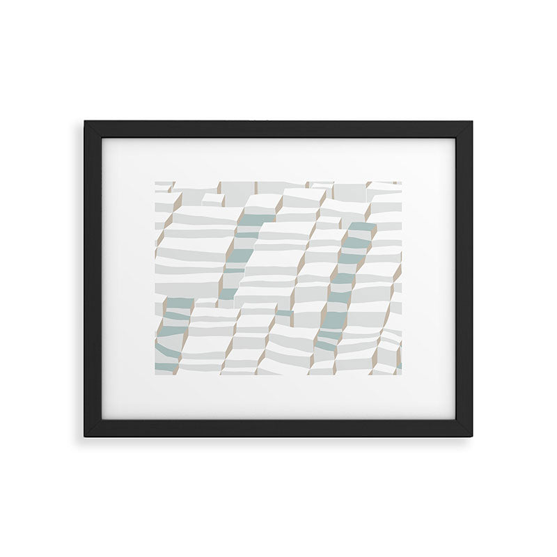 City life always up soft grey Framed Art Print Gallery Image 5