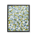 City life connections blue teal Framed Canvas Print Gallery Image 8
