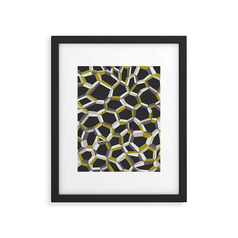 City life connections moonless night Framed Art Print Gallery Image 6