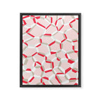City life connections pearl pink Framed Canvas Print Gallery Image 8