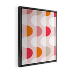 City life facade 2 pearl pink Framed Canvas Print Gallery Image 2