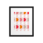 City life facade 2 pearl pink Framed Art Print Gallery Image 5