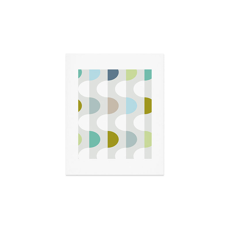 City life facade 2 soft grey Art Print Gallery Image 1