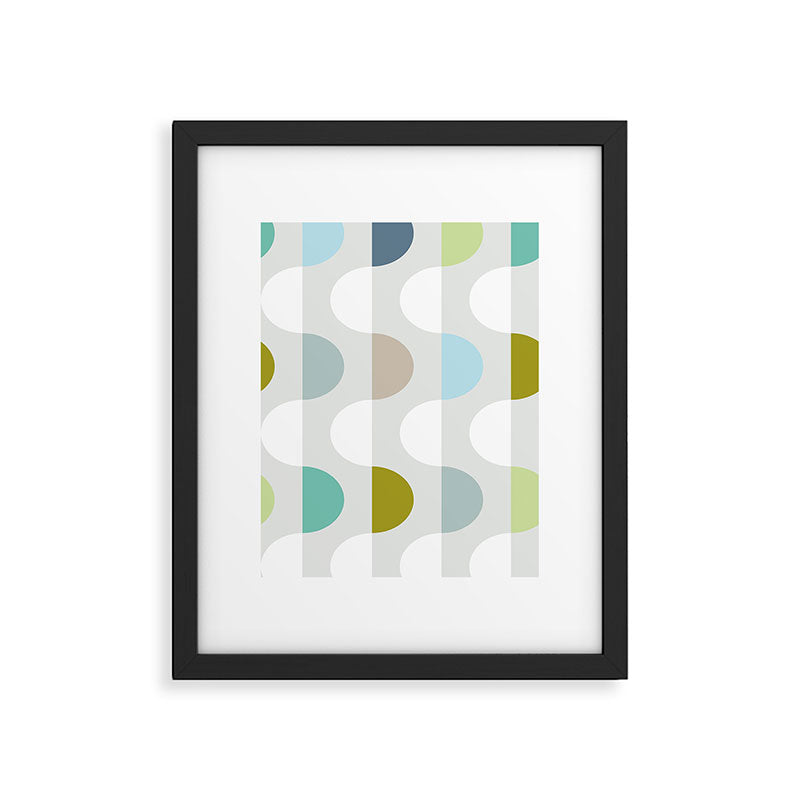 City life facade 2 soft grey Framed Art Print Gallery Image 5
