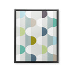 City life facade soft grey Framed Canvas Print Gallery Image 6