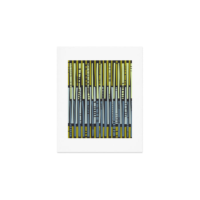 City life geometrics beams moonless night Art Print Gallery Image 1