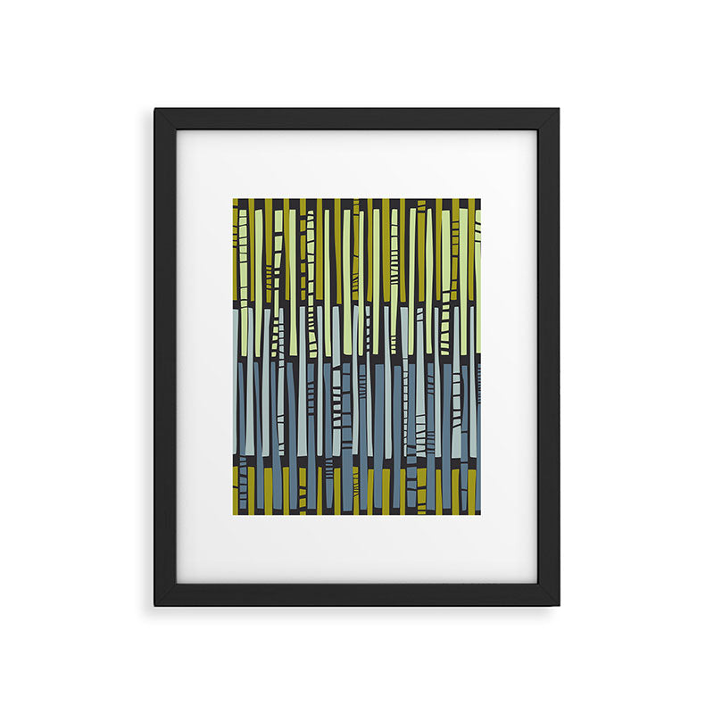 City life geometrics beams moonless night Framed Art Print Gallery Image 6