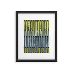 City life geometrics beams moonless night Framed Art Print Gallery Image 6