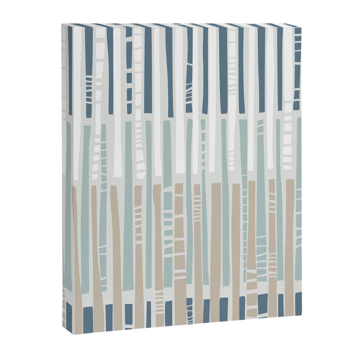 City life geometrics beams soft grey Canvas Print Gallery Image 1