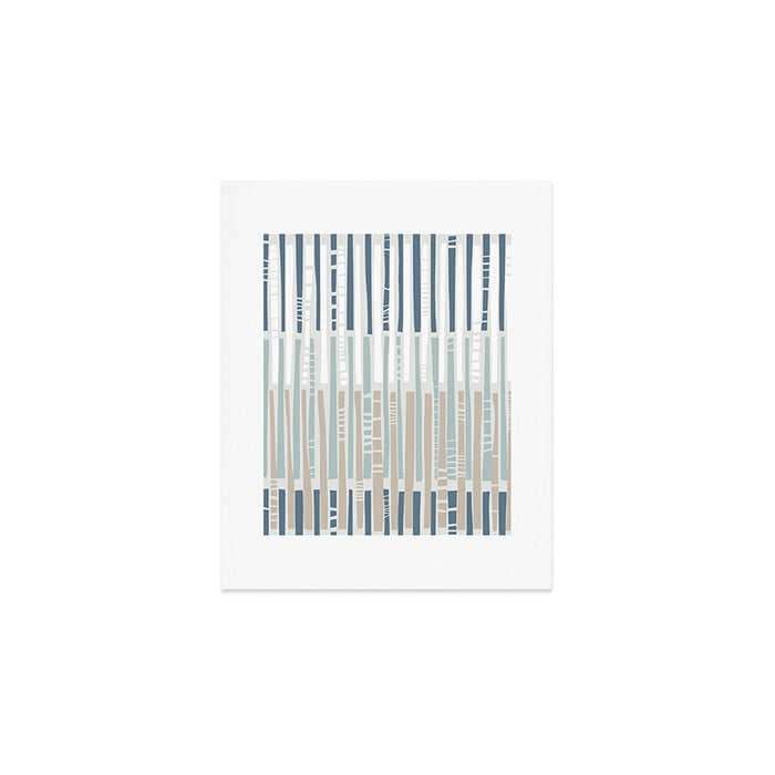 City life geometrics beams soft grey Art Print Gallery Image 1