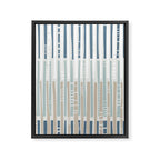 City life geometrics beams soft grey Framed Canvas Print Gallery Image 8