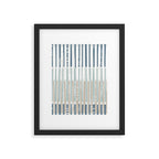 City life geometrics beams soft grey Framed Art Print Gallery Image 6