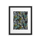 City life neighborhood moonless night Framed Art Print Gallery Image 5