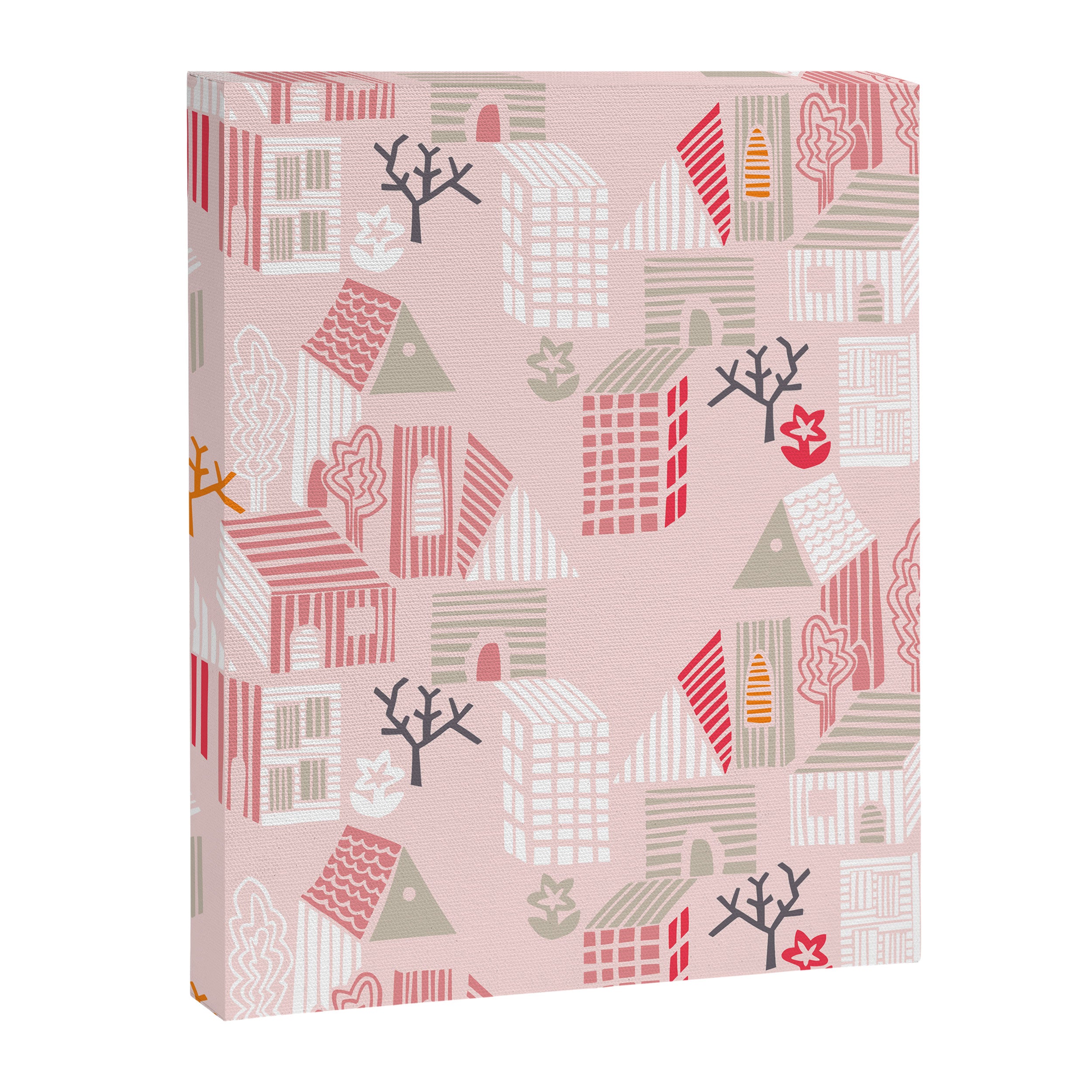 City life neighborhood pearl pink Canvas Print Gallery Image 6