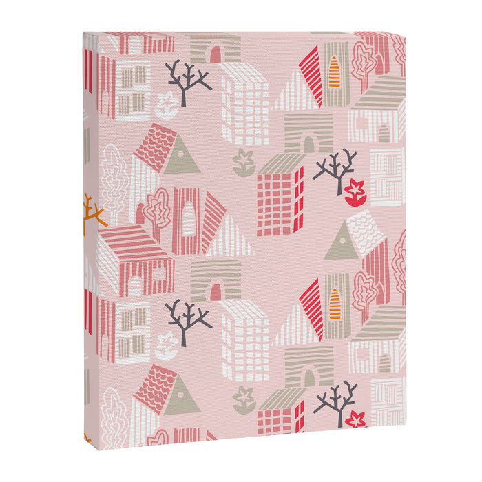 City life neighborhood pearl pink Canvas Print Gallery Image 1