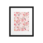 City life neighborhood pearl pink Framed Art Print Gallery Image 5