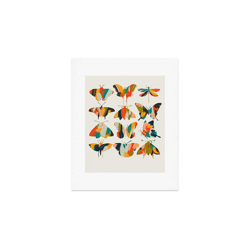 colorful butterflies Art Print Gallery Image 1