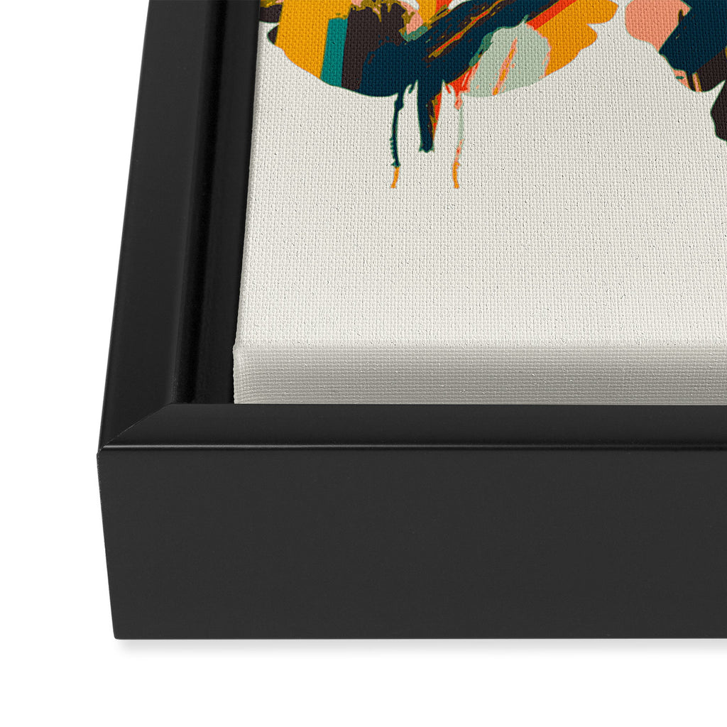 colorful butterflies Framed Canvas Print Gallery Image 3