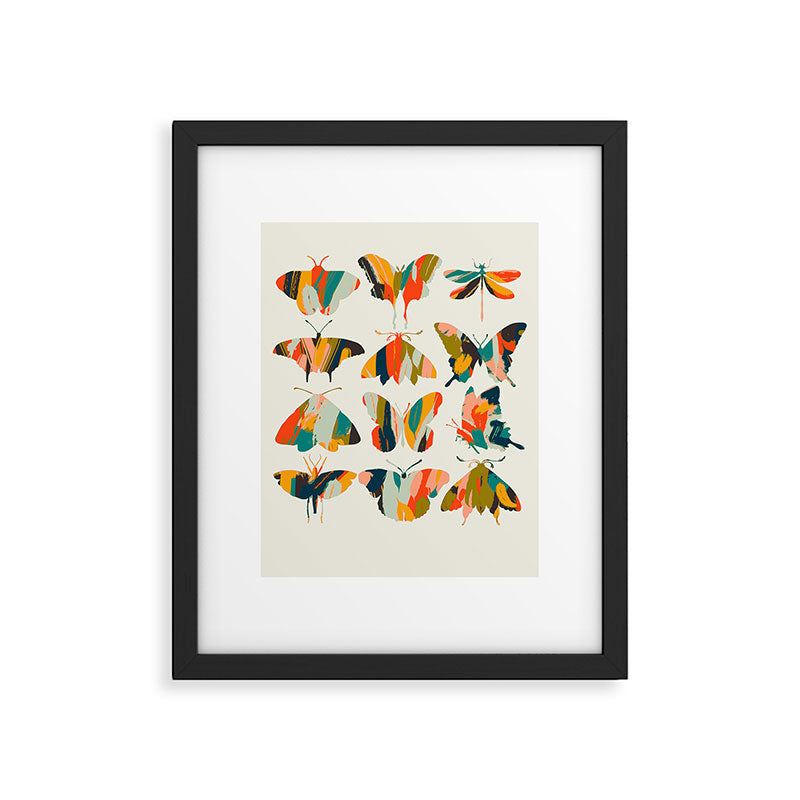 colorful butterflies Framed Art Print Gallery Image 5