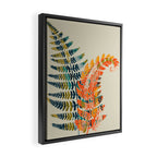 colorful fern leaves Framed Canvas Print Gallery Image 2