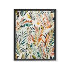 colorful leaves pattern Framed Canvas Print Gallery Image 6