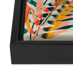 colorful palm leaves Framed Canvas Print Gallery Image 3