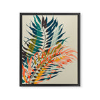 colorful palm leaves Framed Canvas Print Gallery Image 6