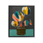colorful plant pot Framed Canvas Print Gallery Image 6