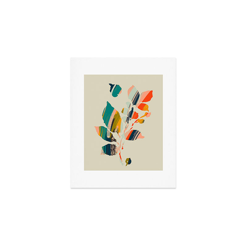 Colorful Poplar tree leaf Art Print Gallery Image 1