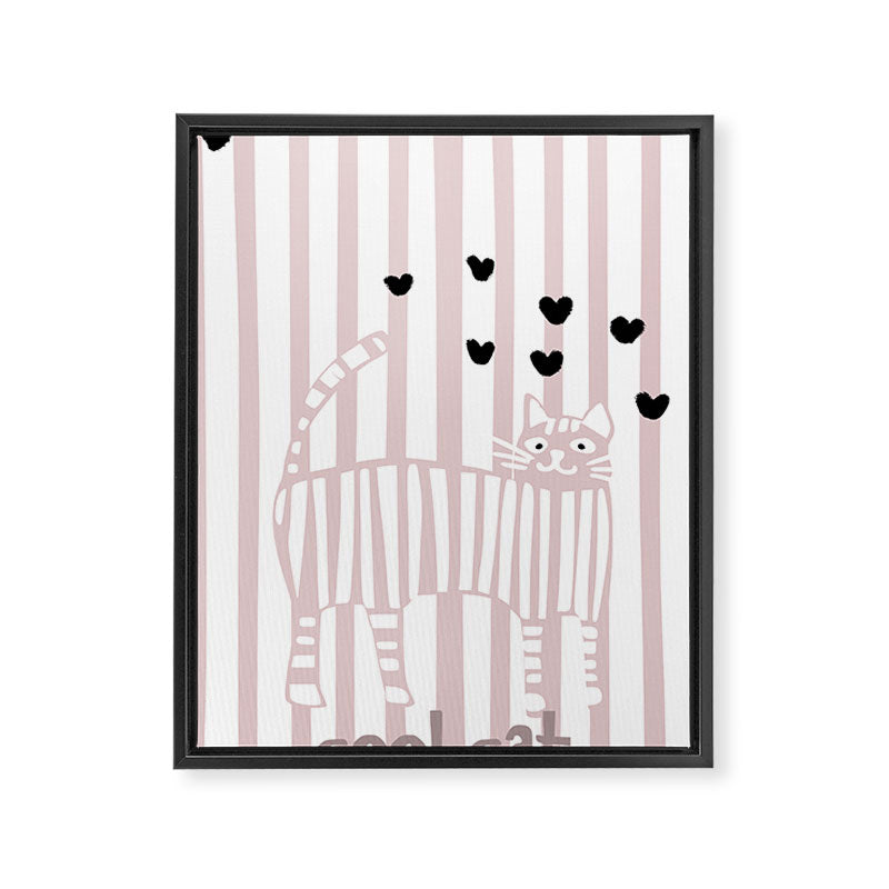 Cool cat Framed Canvas Print Gallery Image 6
