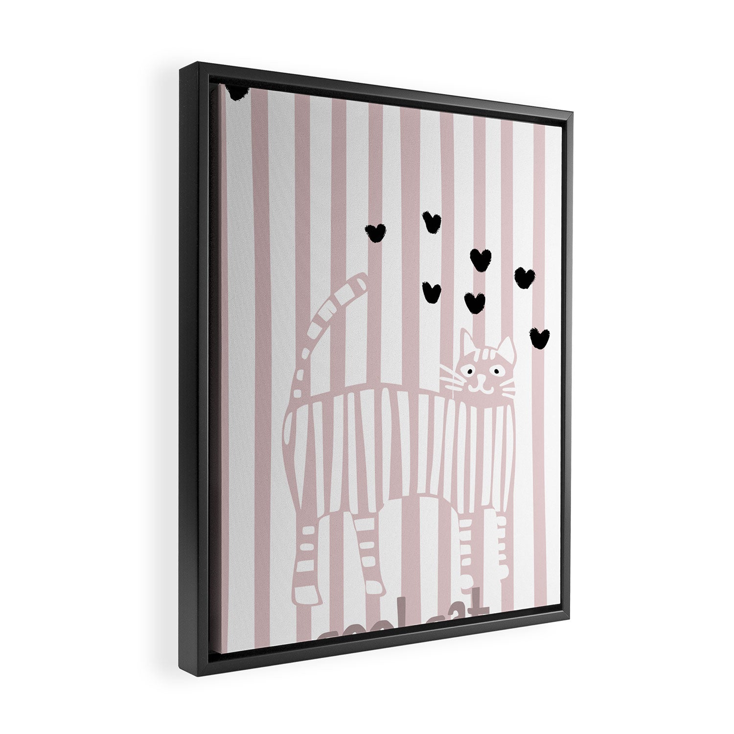 Cool cat Framed Canvas Print Gallery Image 2