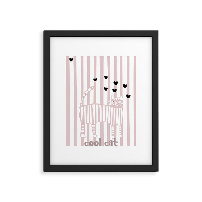 Cool cat Framed Art Print Gallery Image 1