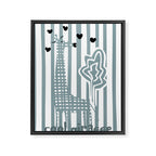 Cool giraffe Framed Canvas Print Gallery Image 6