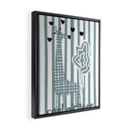 Cool giraffe Framed Canvas Print Gallery Image 2