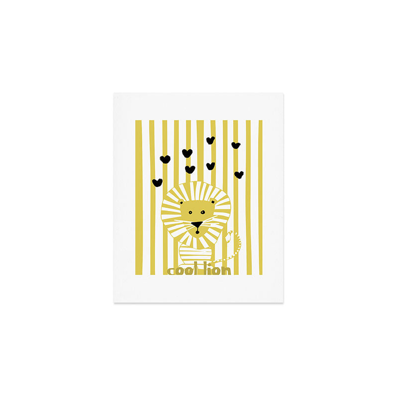 Cool lion Art Print Gallery Image 1