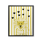 Cool lion Framed Canvas Print Gallery Image 6