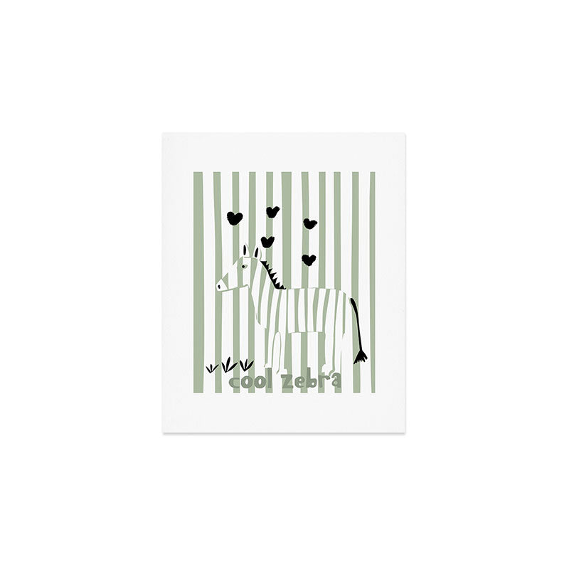 Cool zebra Art Print Gallery Image 1