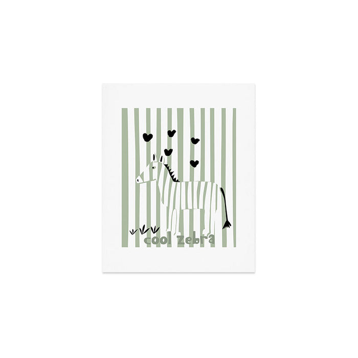 Cool zebra Art Print Gallery Image 1