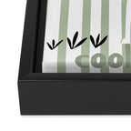 Cool zebra Framed Canvas Print Gallery Image 3