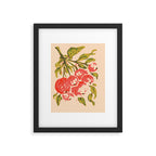 Coral berries: fall florals no.19 Framed Art Print Gallery Image 5