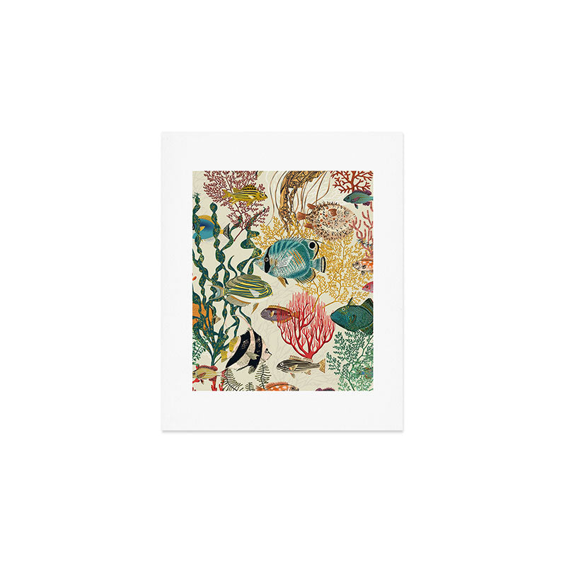 coral reef deep silence Art Print Gallery Image 1