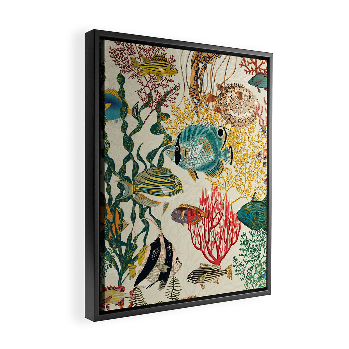 coral reef deep silence Framed Canvas Print Gallery Image 2