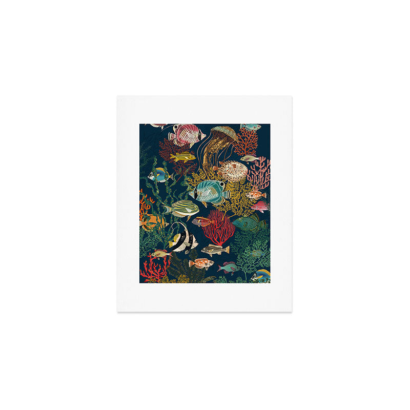 coral reef deep silence Art Print Gallery Image 1