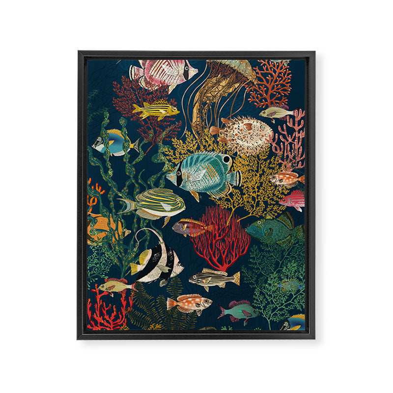 coral reef deep silence Framed Canvas Print Gallery Image 6