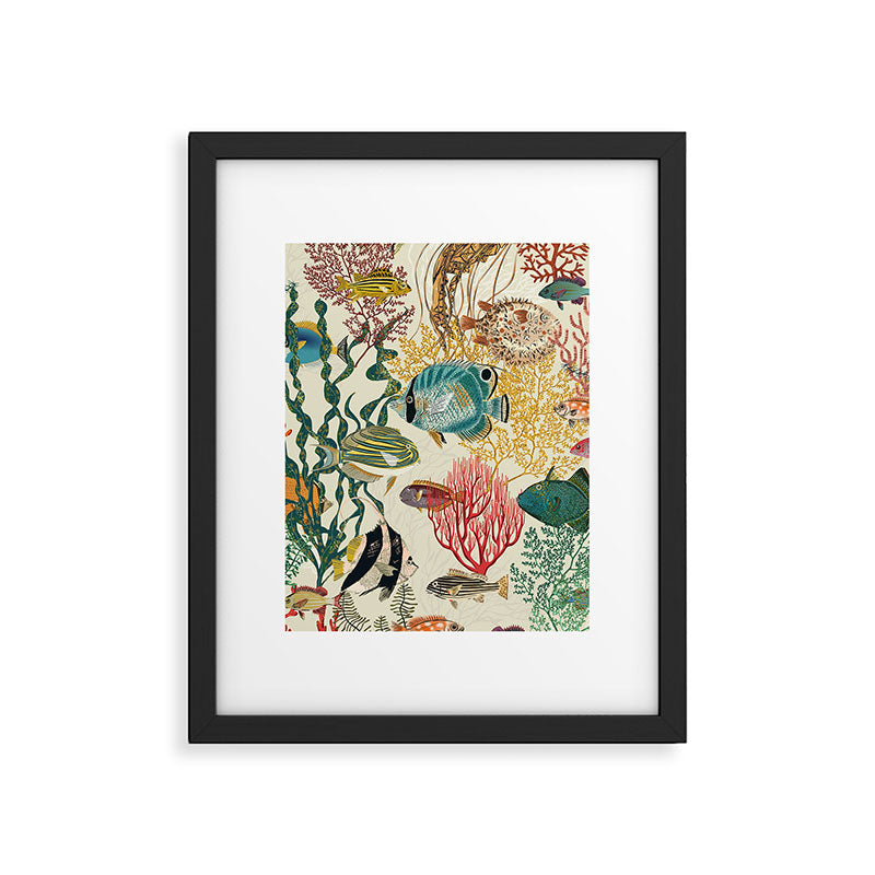 coral reef deep silence Framed Art Print Gallery Image 4