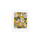Cozy collection: mix and match happy florals Green love Art Print Gallery Image 1